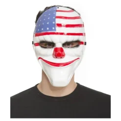 Careta de Payaso con Bandera USA