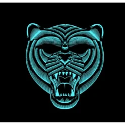 Careta de Tigre iluminación LED