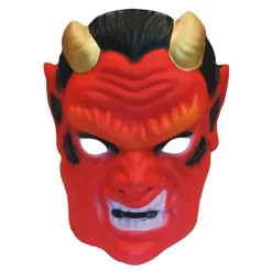 Careta demonio con cuernos dorados