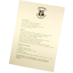 Carta Hogwarts personalizada