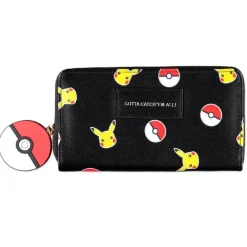 Cartera Billetera Pokémon Pikachu Pokeball