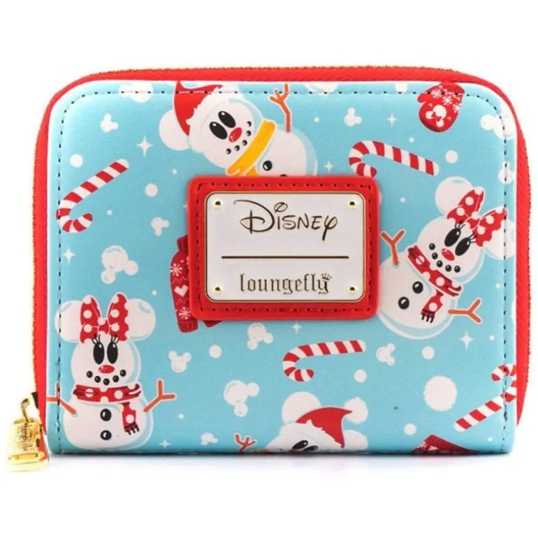 Cartera Loungefly Mickey & Minnie Muñecos de Nieve
