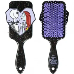 Cepillo Rectangular Nightmare Before Christmas de Plástico Negro