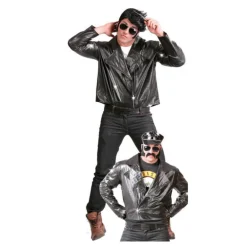 Chaqueta de Motorista o de Rockero negra para hombre