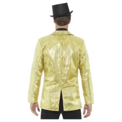 Chaqueta Dorada con Lentejuelas para hombre