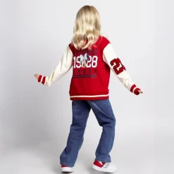 Chaqueta infantil Cotton Brushed Baseball Minnie
