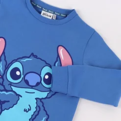 Chándal Infantil Stitch Azul 60% Algodón