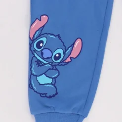 Chándal Infantil Stitch Azul 60% Algodón