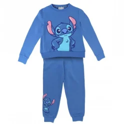 Chándal Infantil Stitch Azul 60% Algodón
