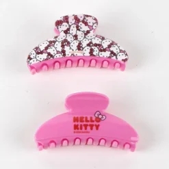 Clips para el Pelo Hello Kitty de Plástico ABS Rosa