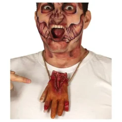 Collar con Mano Sangrienta