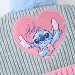 Conjunto 3 Piezas Bufanda y Complementos Stitch 100% Acrílico