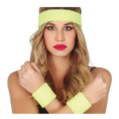 Conjunto de 2 Muñequeras y Cinta en varios colores para mujer