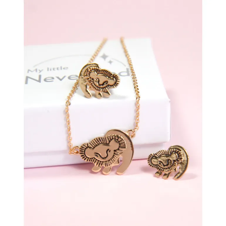 Conjunto El Rey León pendientes y colgante