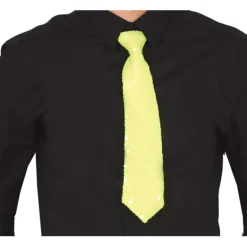 Corbata de Lentejuelas Neón en varios colores de 36 cm