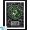 Cthulhu Poster Enmarcado Necronomicon 30X40Cm