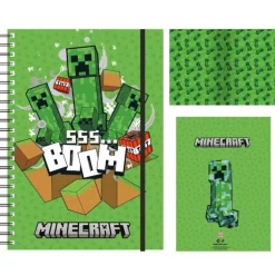 Cuaderno A5 Minecraft Creeper con Licencia Oficial