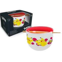 Cuenco De Ramen Con Palillos Pikachu Pokémon