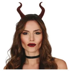 Cuernos de Demonio Rojos Oscuros