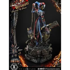 Dark Nights: Metal Estatua Harley Quinn Who Laughs Deluxe