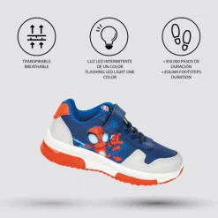 Deportivas infantiles con luces de Spidey