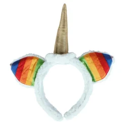 Diadema con Orejas y Cuerno de Unicornio