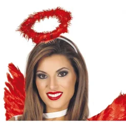 Diadema de Ángel con Aureola Roja