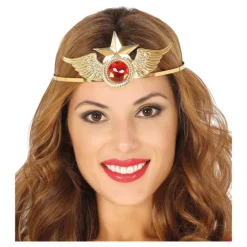 Diadema de Wonder Woman Dorada con estrella