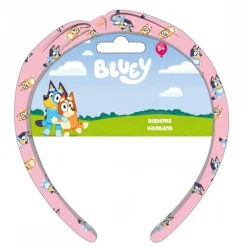 Diadema Infantil Bluey Rosa 100% Poliéster