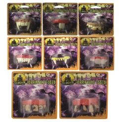 Dientes terroríficos de Halloween modelos surtidos