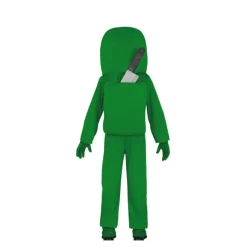 Disfraz Among Us Verde para niños