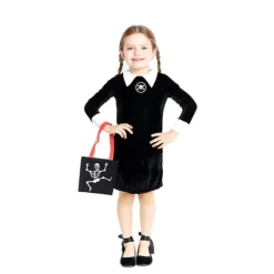 Disfraz Clásico Negro de Niña Siniestra para Bebé y Niña