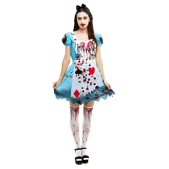 Disfraz de Alicia Zombie Clásico para Mujer