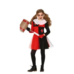 Disfraz de Arlequina Peligrosa para niña