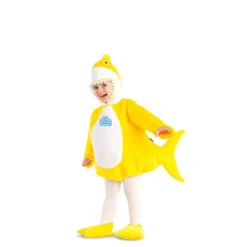 Disfraz de Baby Shark amarillo con capucha para bebé y niños