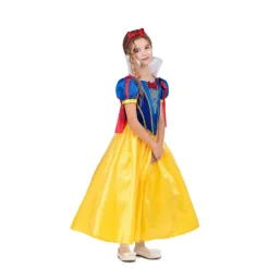 Disfraz de Blancanieves para Niña con Diadema y Capa