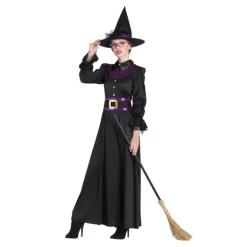 Disfraz de Bruja Clásica Morada para mujer