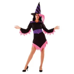 Disfraz de Bruja Fucsia para mujer