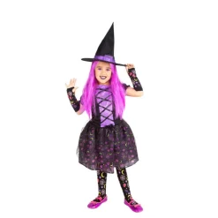 Disfraz de Bruja Moonlight Púrpura para niña