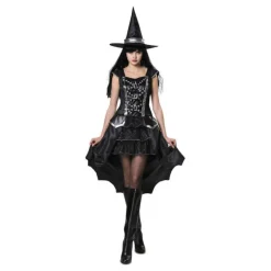 Disfraz de Bruja Plateada para mujer