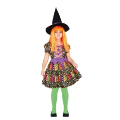 Disfraz de Bruja Psicodélica para niña