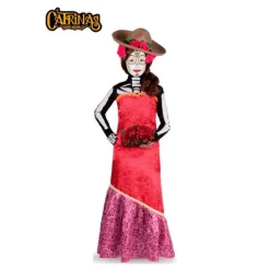 Disfraz de Catrina Cassandra para niña