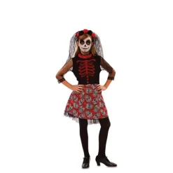 Disfraz de Catrina Roja para niña