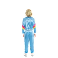 Disfraz de Chándal Azul Años 80 para niño