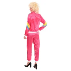 Disfraz de Chándal Rosa Años 80 para mujer