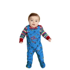 Disfraz de Chucky Azul para bebé