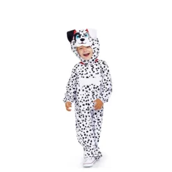 Disfraz de Dálmata clásico con capucha para bebé y niño