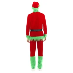 Disfraz de Duende Gruñón de Navidad Verde para Hombre