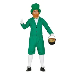 Disfraz de Duende verde Irlandés Leprechaun para hombre