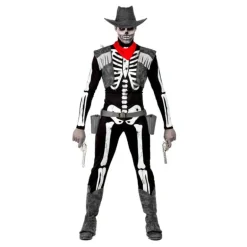 Disfraz de Esqueleto Cowboy para hombre